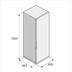 ASKO Kühlschrank freistehend PREMIUM - R 23841 W