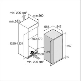 ASKO Kühlschrank Einbau PREMIUM - R 31231 I