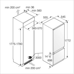 ASKO Kühl​-​Gefrierkombination Einbau PREMIUM - RFN 31831 EI