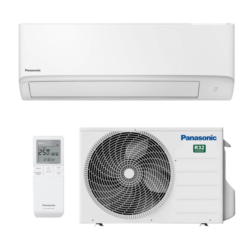Panasonic Superkompakt TZ71ZKEW 7.1 kW Inverter Klimageräte-Set (Raumgrösse 250m3)
