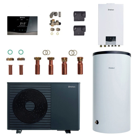 Vaillant Luft-Wasser Wärmepumpen Paket aroTHERM plus 75/8.1 mit Hydraulikstation
