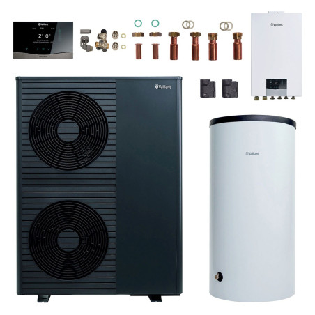 Vaillant Luft-Wasser Wärmepumpen Paket aroTHERM plus 105/8.1 mit Hydraulikstation