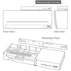 Mitsubishi Electric Plasma Quad Connect Filter Kit MAC-100FT-E