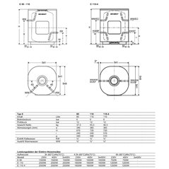 Elcalor Einbau-Wassererwärmer E 80